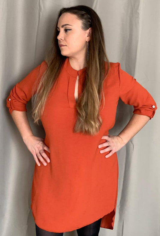 Tunique brique/orangé