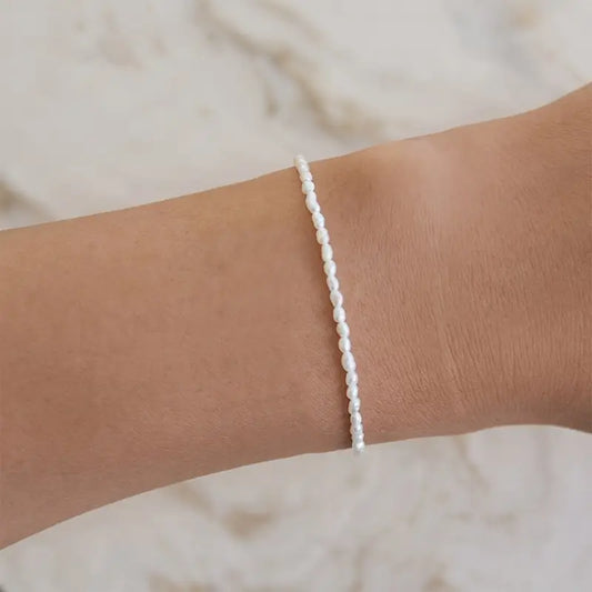 Bracelet Maryline Perles Blanche