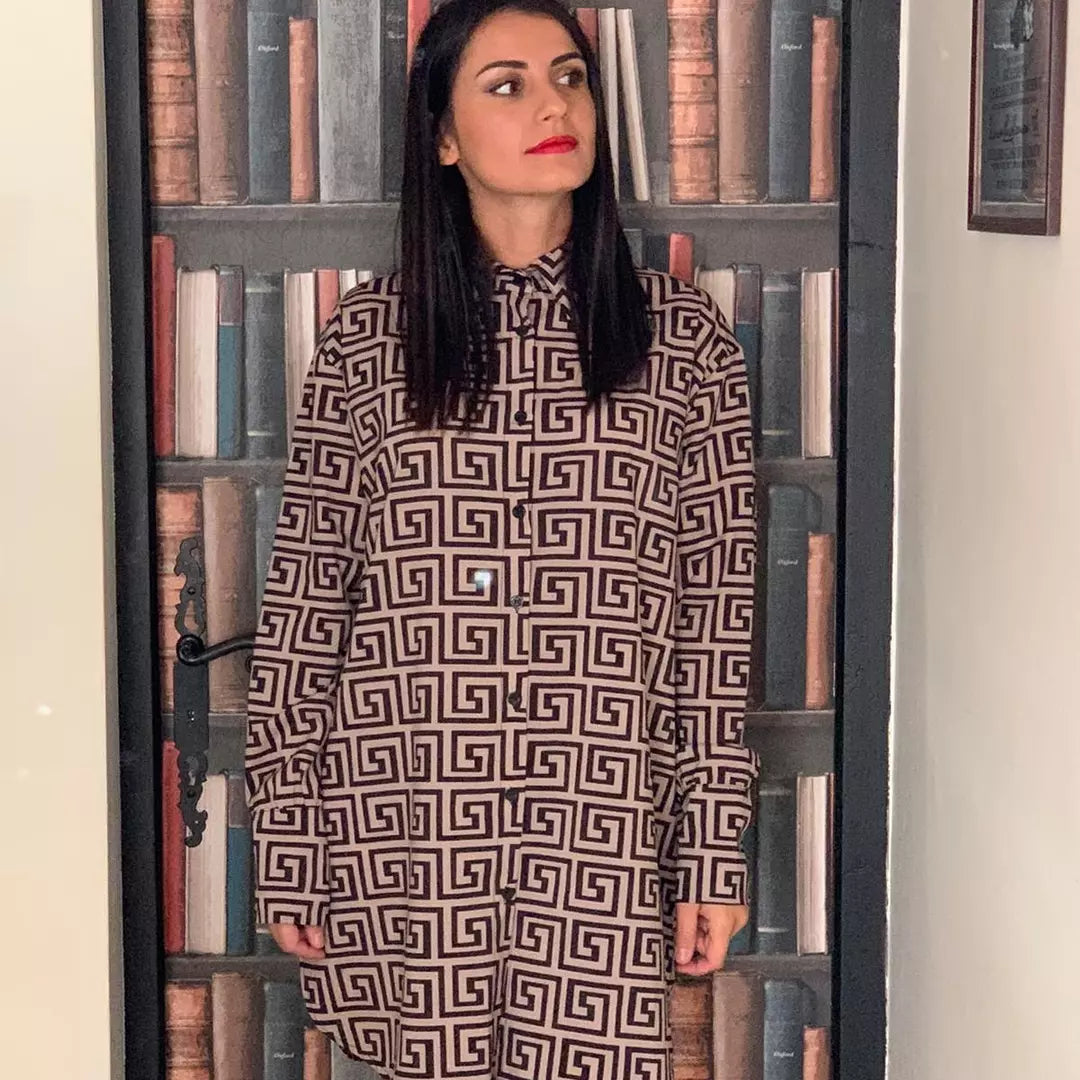 Robe/Chemise à motif