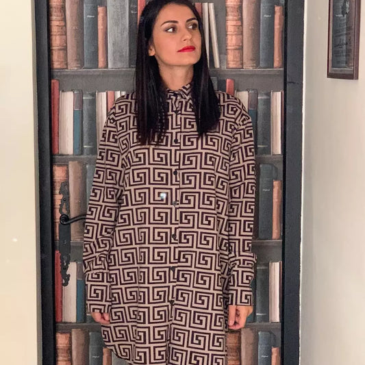 Robe/Chemise à motif