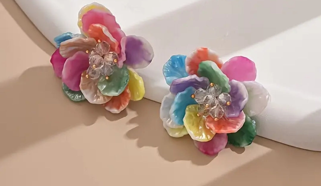 Boucle d'oreilles Anna multicouleur