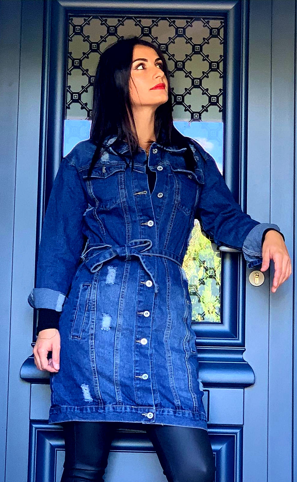 Veste en jean's destroy