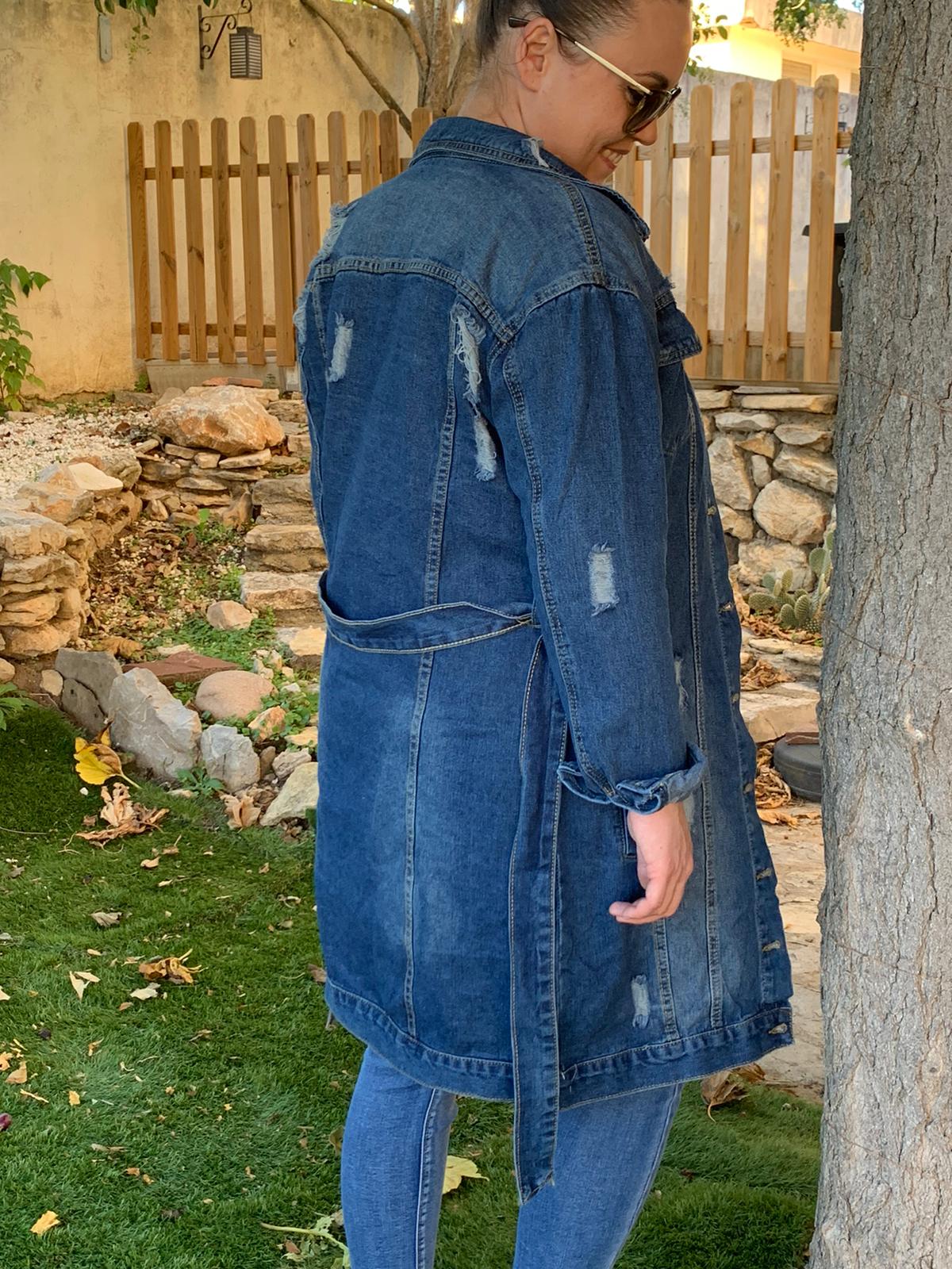 Veste en jean's destroy
