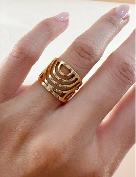 Bague Tania acier inoxydable